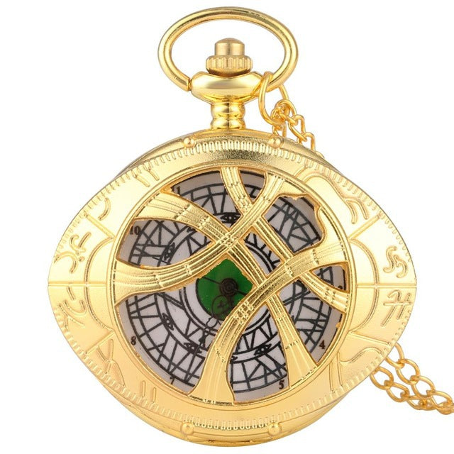 New Creative Hollow Antique Quartz Pocket Watch Ago Motorcycle Eye Theme Pocket Watch