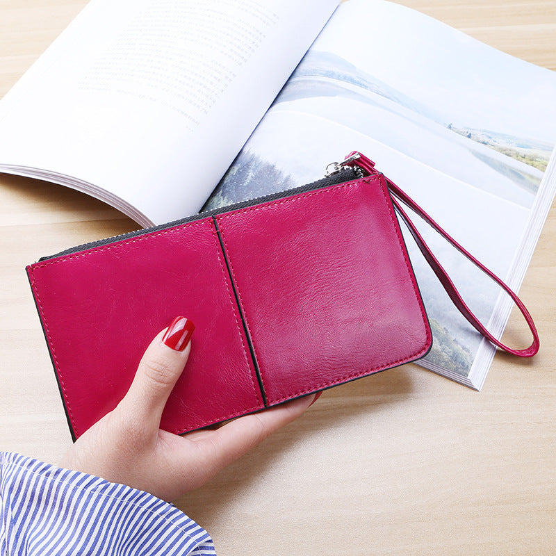 Female Long Clutch Women's Multi Card Slots Wallet Multi-function Wristband Wallet