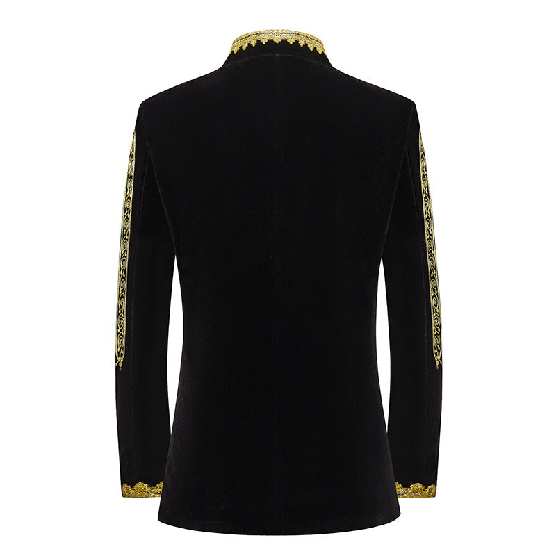 Fashion Personalized Embroidered Costume Men's Jacket
