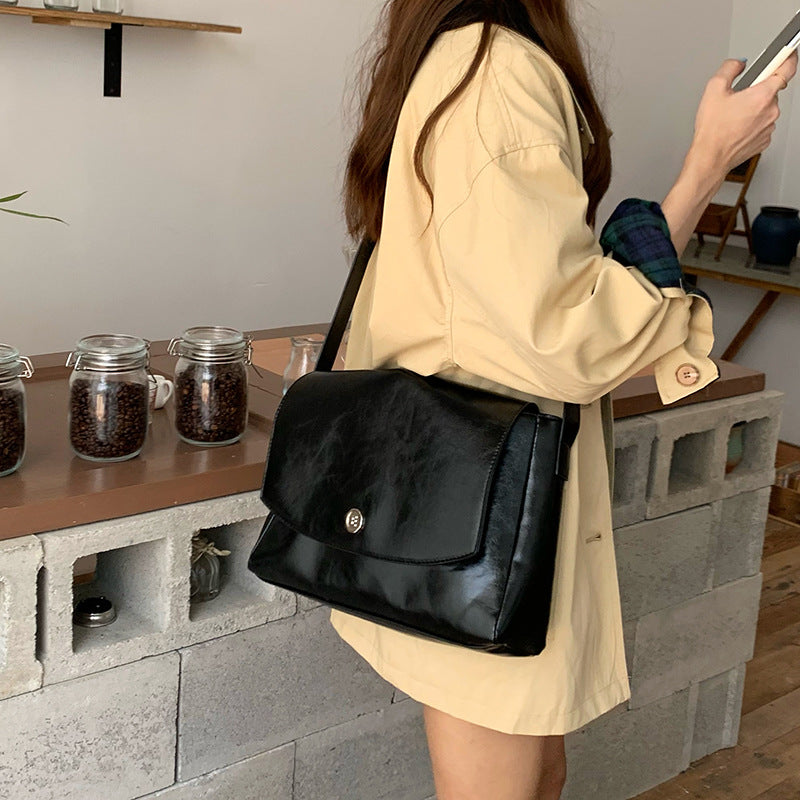 Niche Design Retro Large-capacity Briefcase
