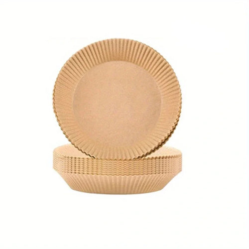 50pcs/Set Air Fryer Disposable Paper Parchment Wood Pulp Steamer