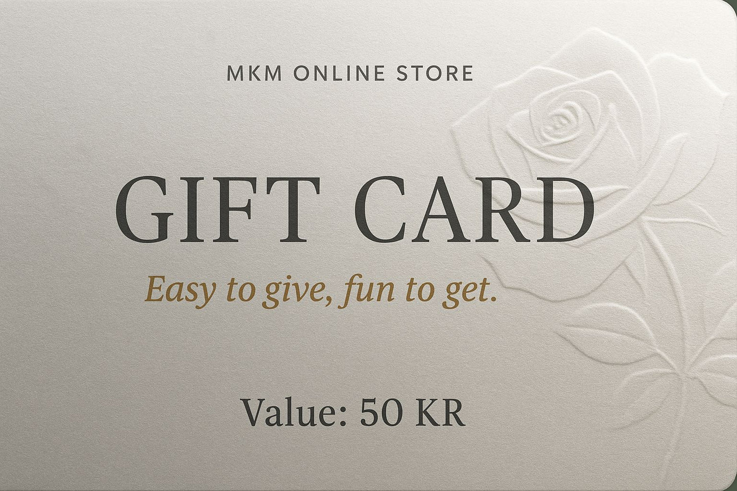 MKM Online Store Gift Card