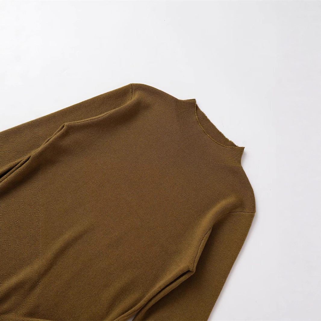 Women's Fashionable Slim Fit Long Sleeve Top With Bow Decoration