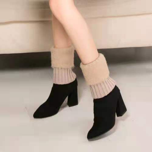 Autumn And Winter New Woolen Boots Cover