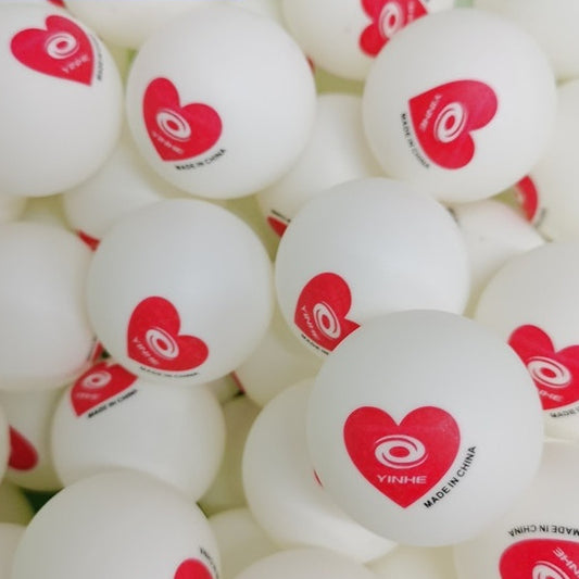 Galaxy Red Heart Province For Training Table Tennis Club Training Ball
