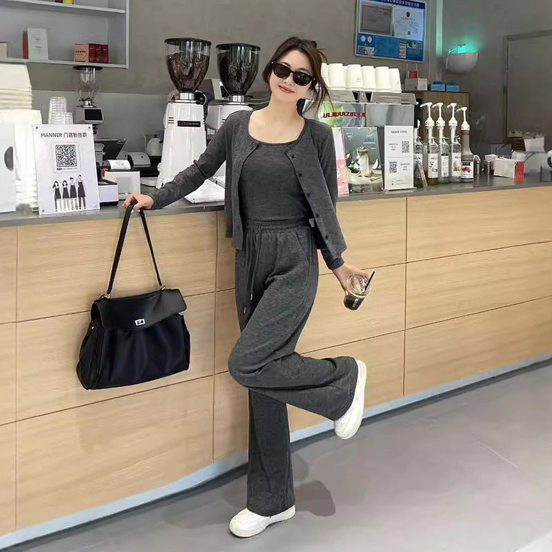 Women's Casual Sporty Springautumn Thin Cardigan Sticky Rice
