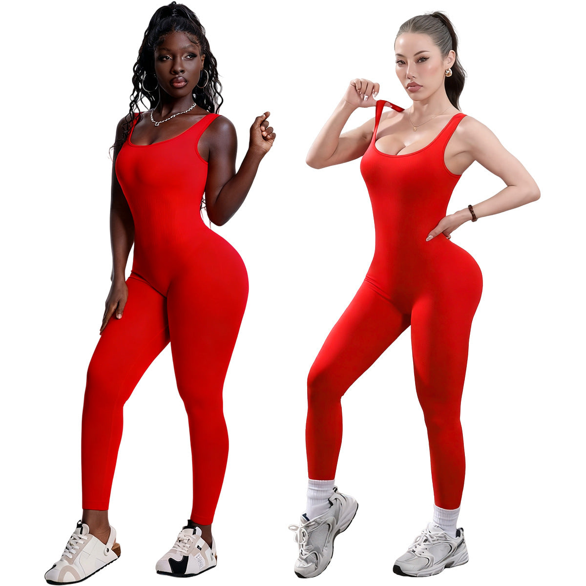 Chest-pad-free Back-flattering Yoga Bodysuit