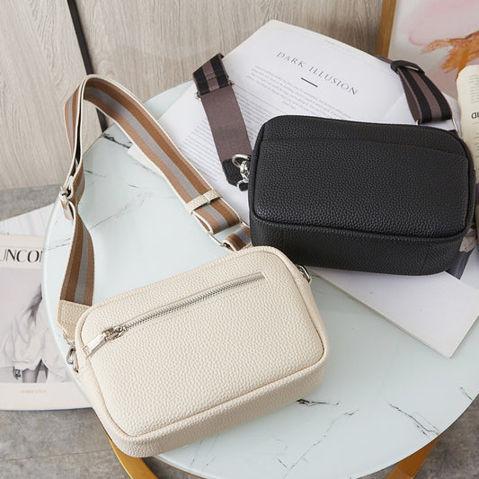 Wide Shoulder Strap Shoulder Crossbody Bag