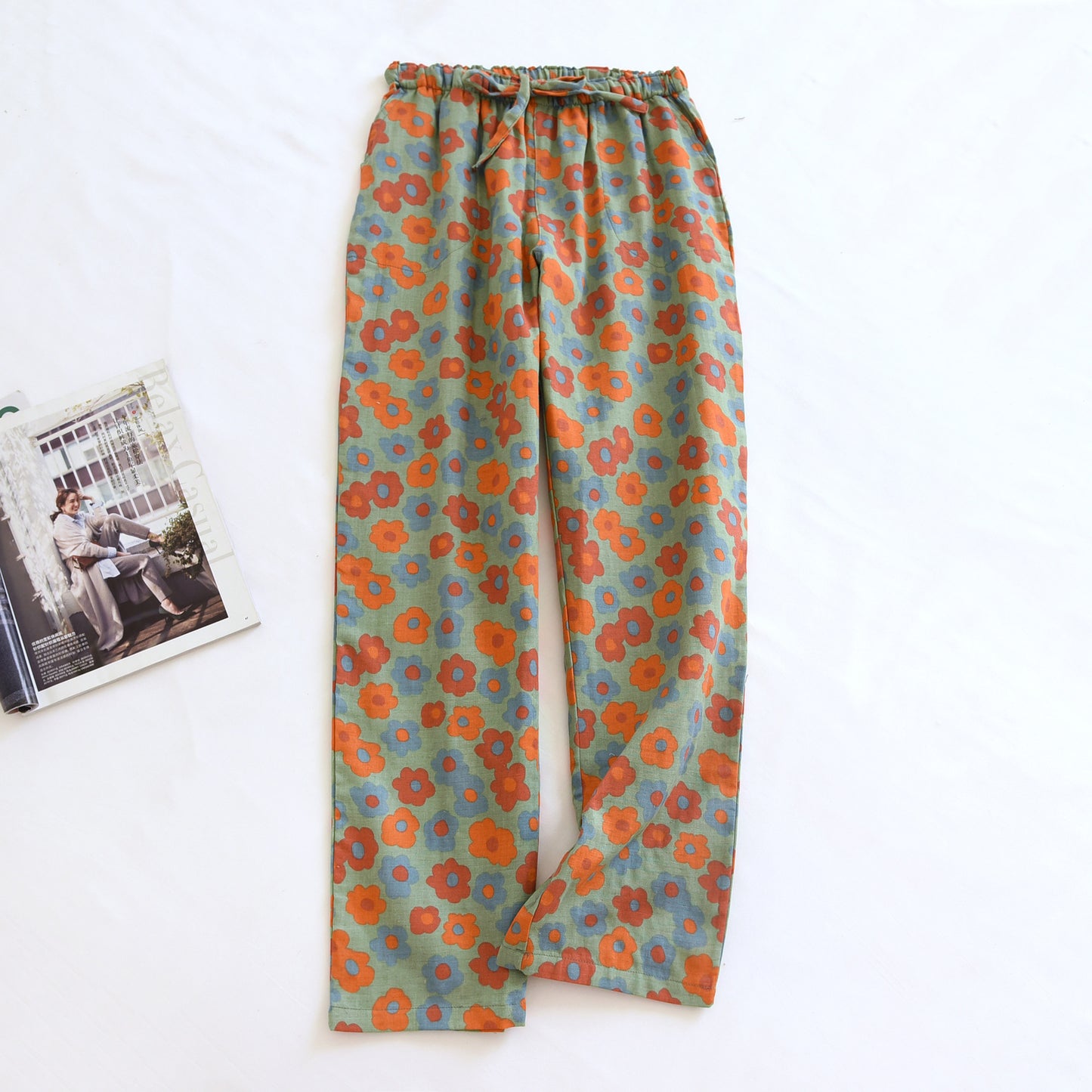 Women's Cotton Thin Home Casual Pants