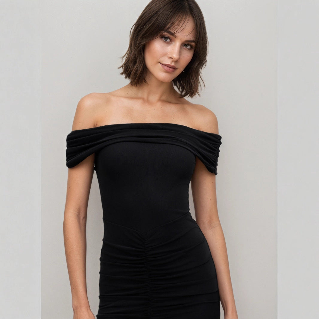 Summer New Patchwork Mesh Long Dress