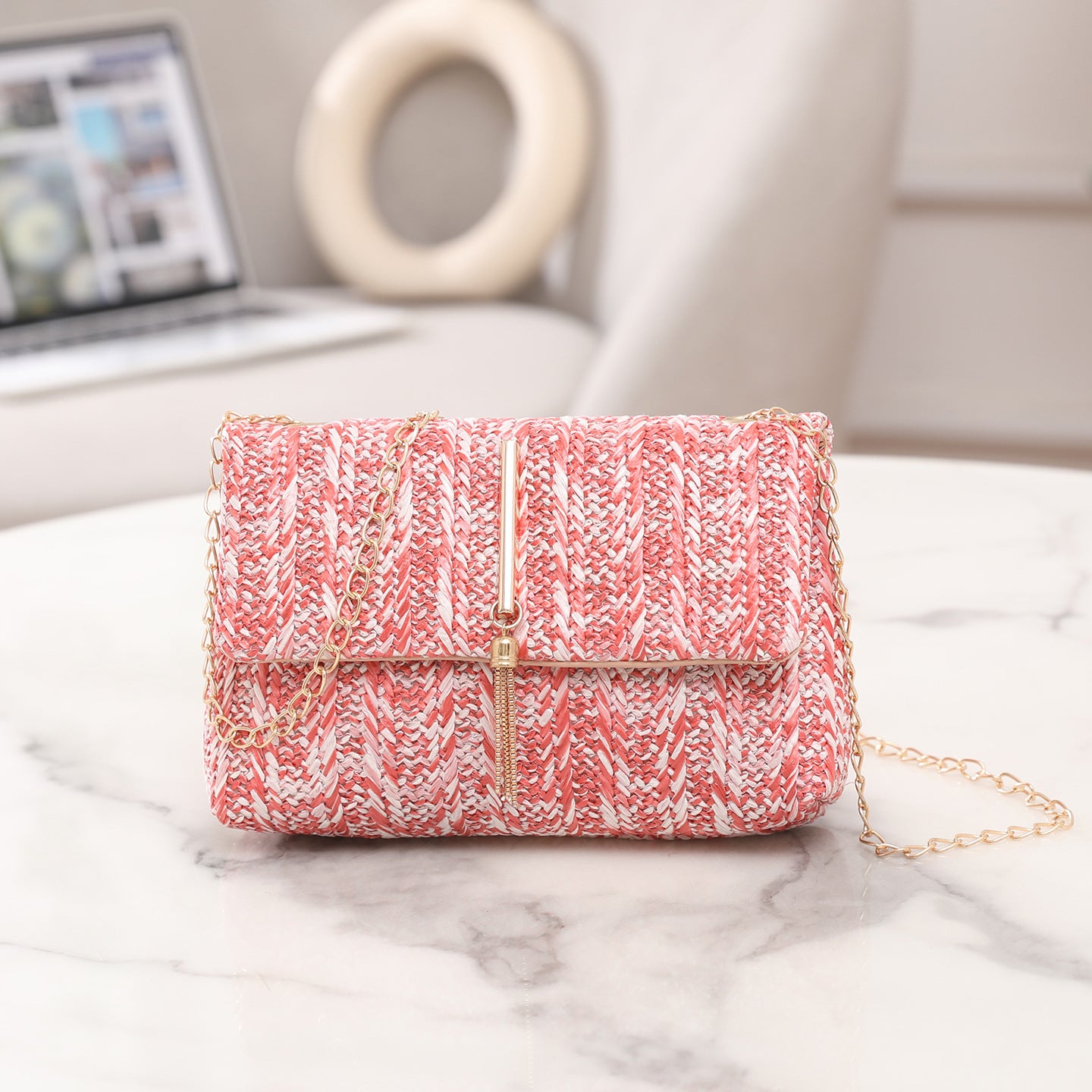 Women's Cross-body Bag Korean Style Trendy Straw