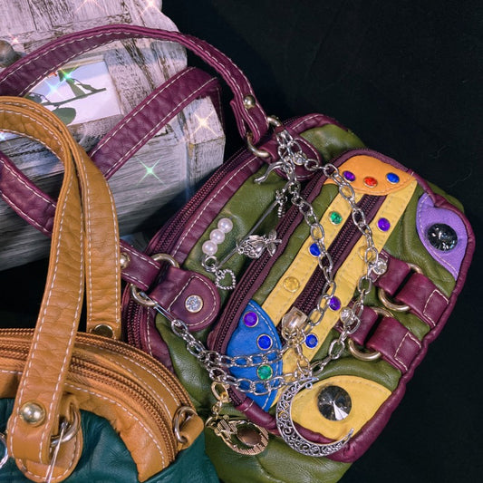 Lille Ædelsten Blød Læder Y2k Spice Subkultur Crossbody Taske