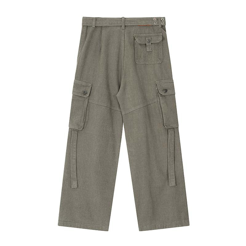 Purple Fashion Design Multi-pocket Hip-hop Streetwear Cargo Jeans