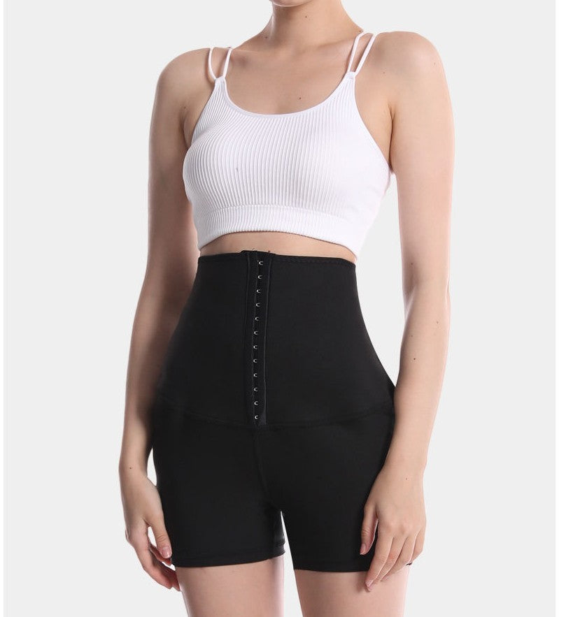 Semi-coated Women's Waist Fitness Hip-lift And Belly Shaping Yoga Pants