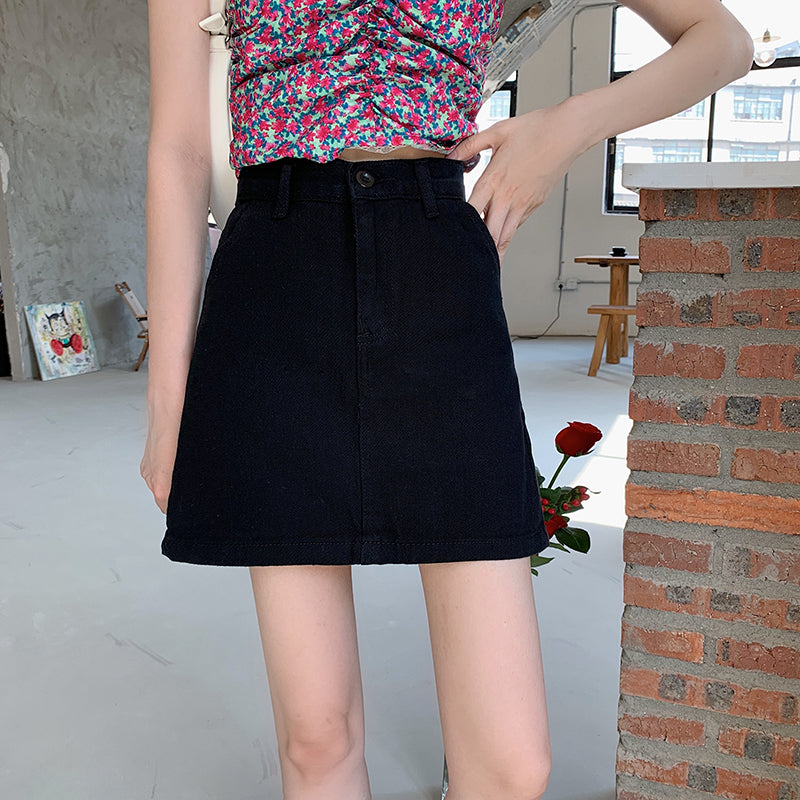 line Hip Skirt For Students Covering The Hips