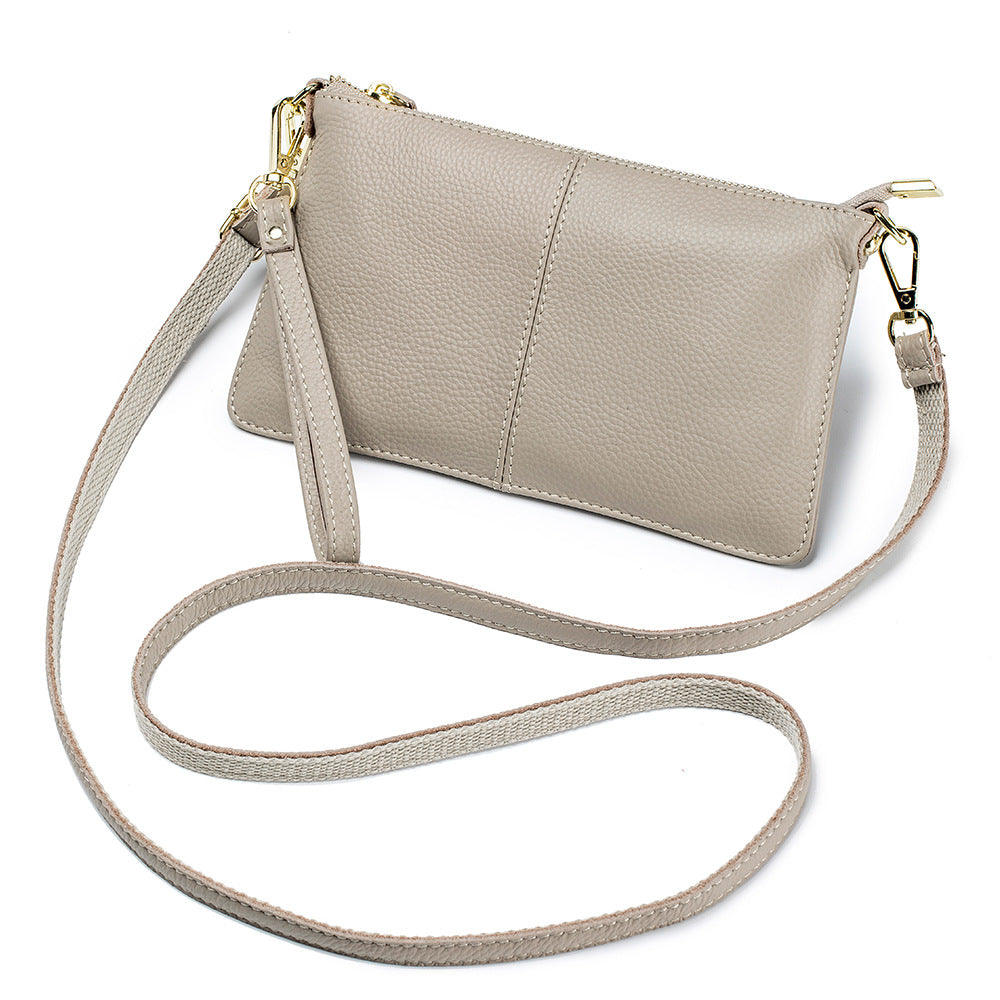 Leather One-shoulder Women's Leather All-match Clutch