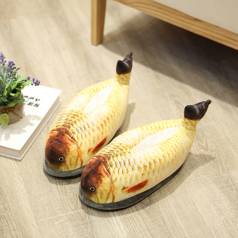 Fully Enclosed Warm Indoor Cotton Slippers
