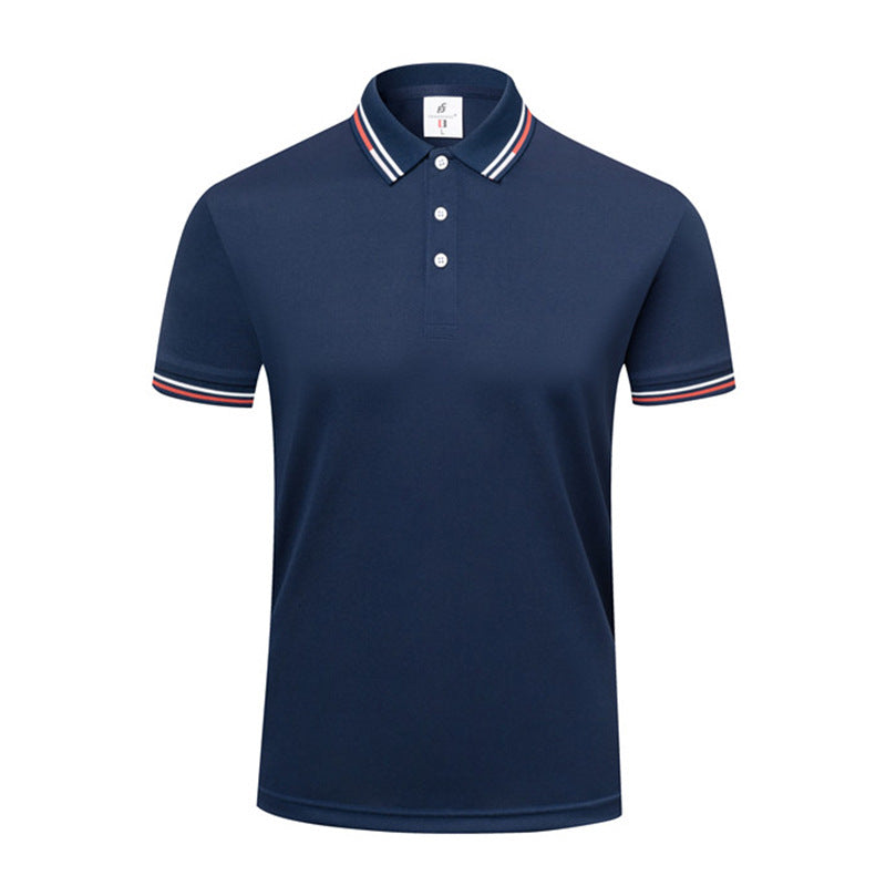 ICE Cotton Lapel Summer Short-sleeved Casual Polo Shirt