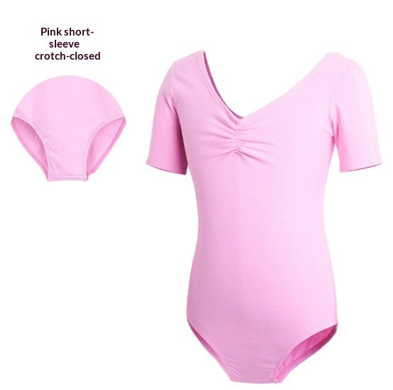 Childrens Dancewear Practice Wear Long-sleeve Ballet Leotards Chinese Dance Graded-exam Leotards