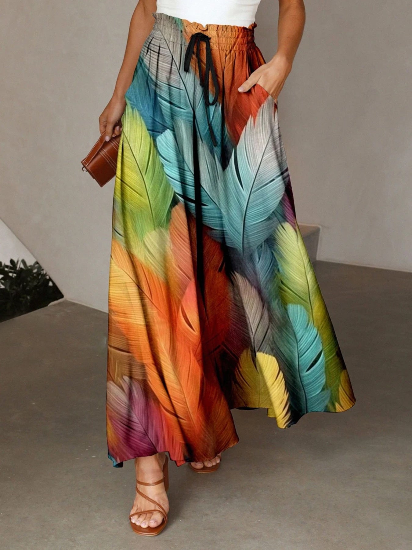 Bohemian Style Printed Women's Fashion Skirt