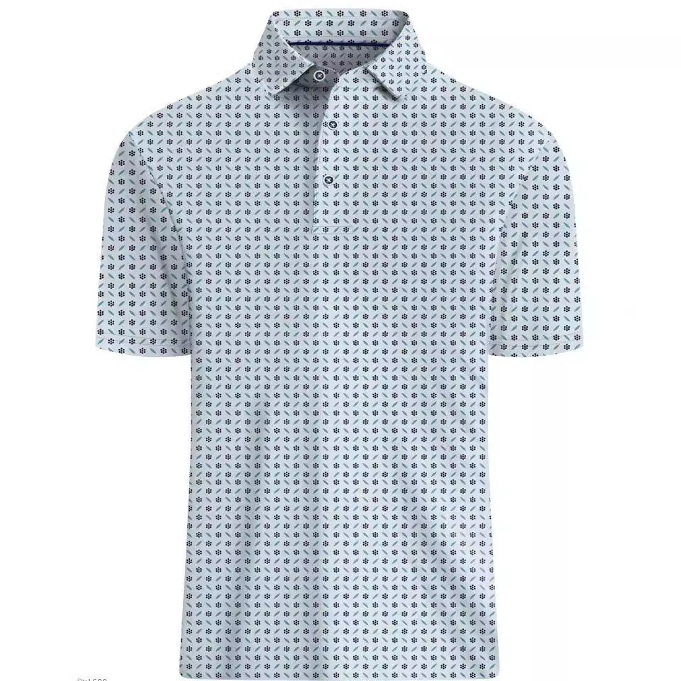 Printing European And American Men's Short Sleeve
