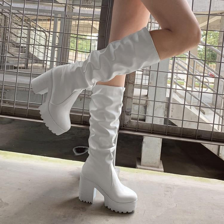 But Knee Boots Children's High-heeled Knee-length Boots