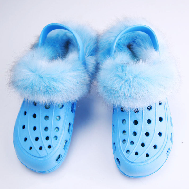 Men's Hollow Comfortable Breathable Leisure Garden Ladies Hollow Cotton Slippers