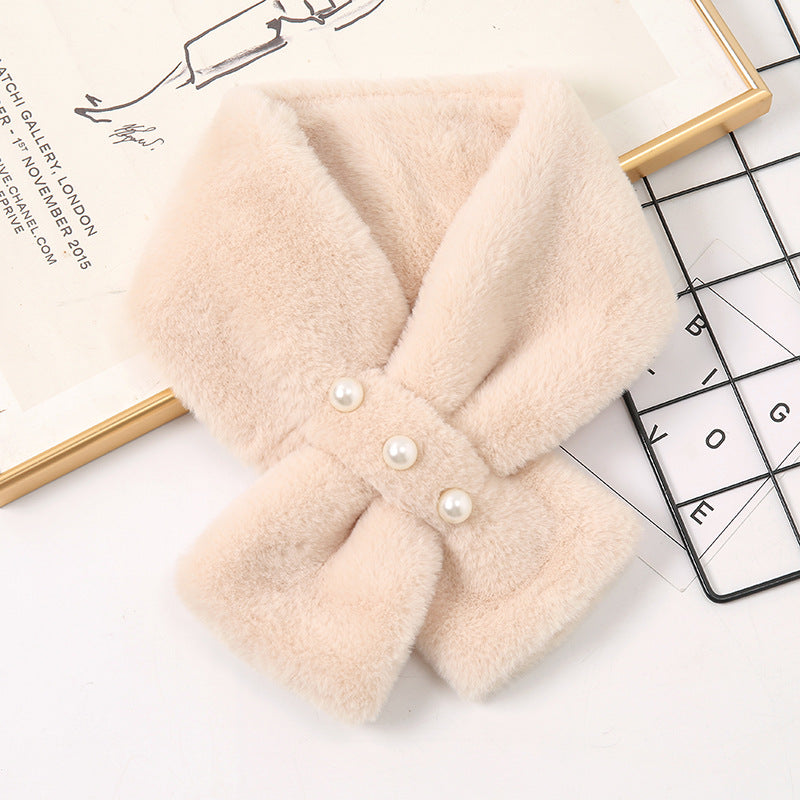 Neck Protection All-match Plush Warm Fur Collar Scarf