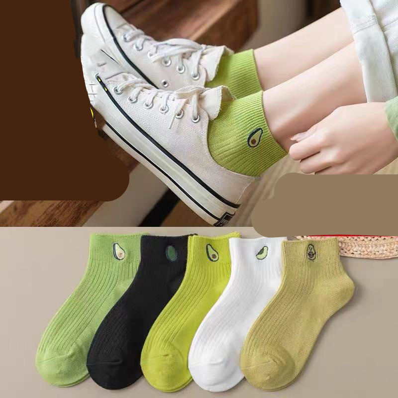 Summer Thin Shallow Mouth Boat Socks Ladies Cotton Socks