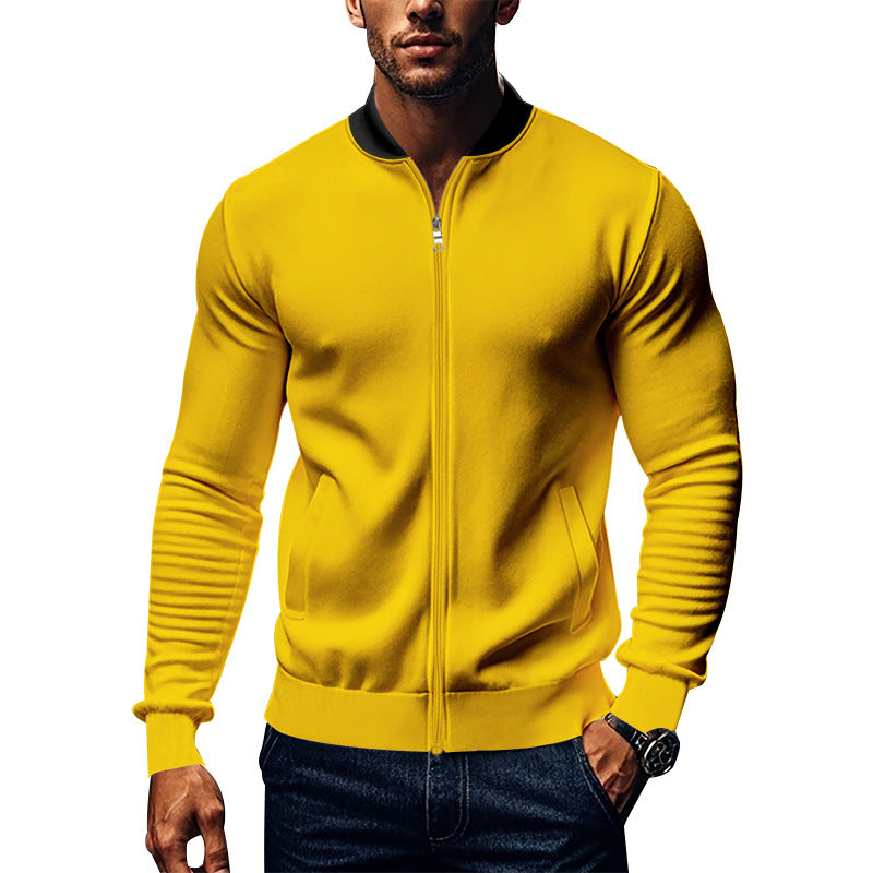 Long-sleeve Zipper Baseball Uniform Coat Jacket