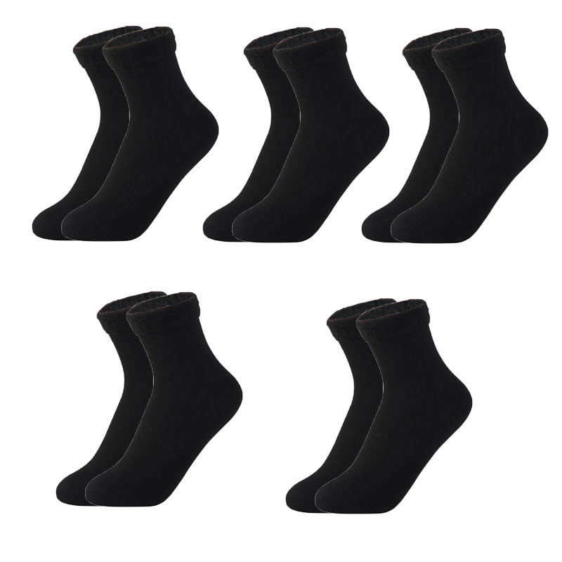 Winter Plush Thickened Mid Height Warm Snow Socks
