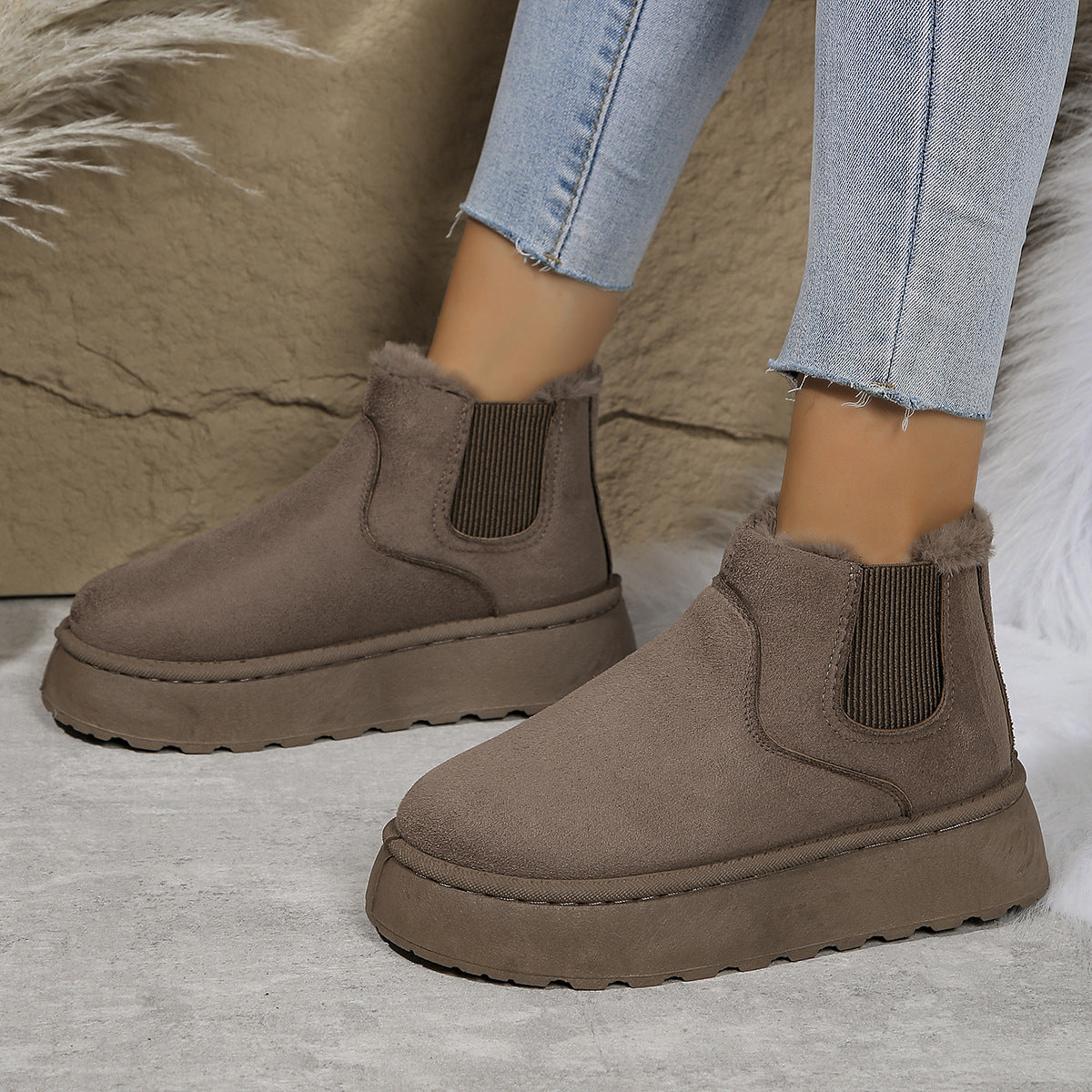 Thickened Snug-fitting Thermal Bread Cotton Boots