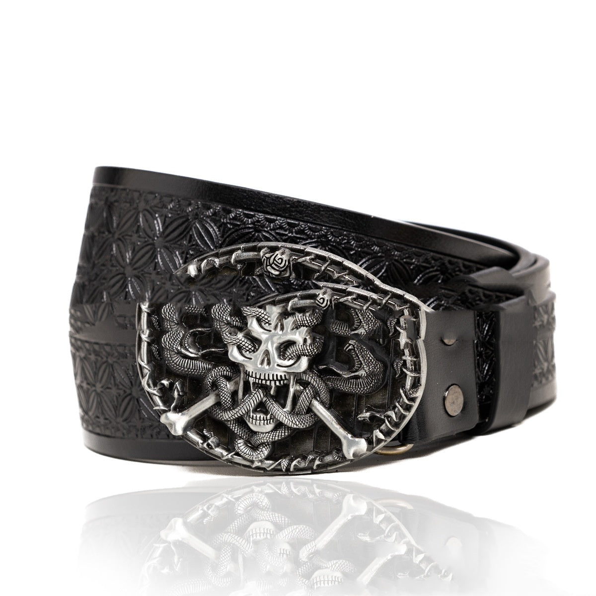 Zinc Alloy Personality Trend Buckle Retro Belt