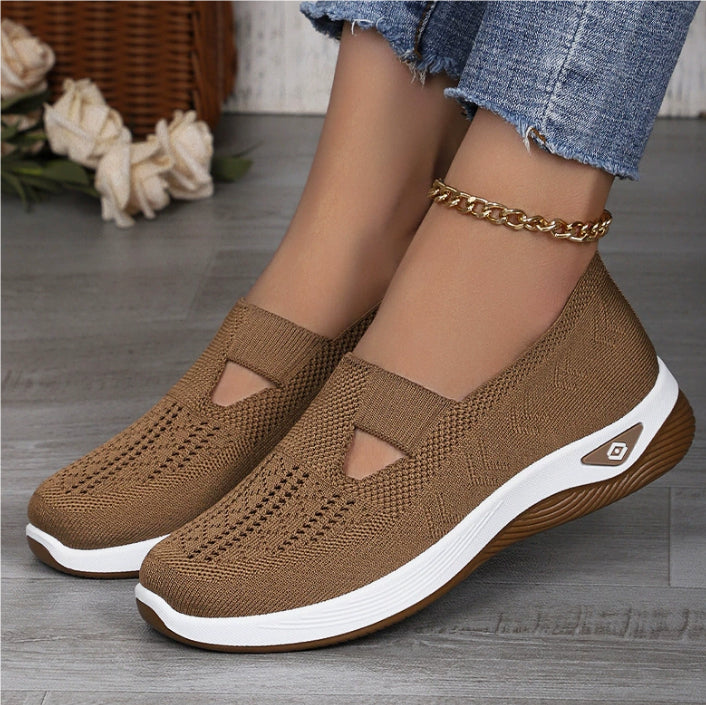 Middle-aged And Elderly Mom Shoes Soft Bottom Casual Mesh Shoes
