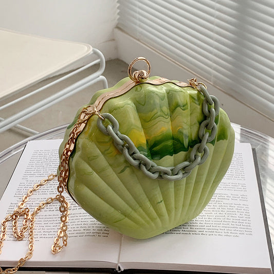 Printet One-shoulder Crossbody Kæde Skuldertaske