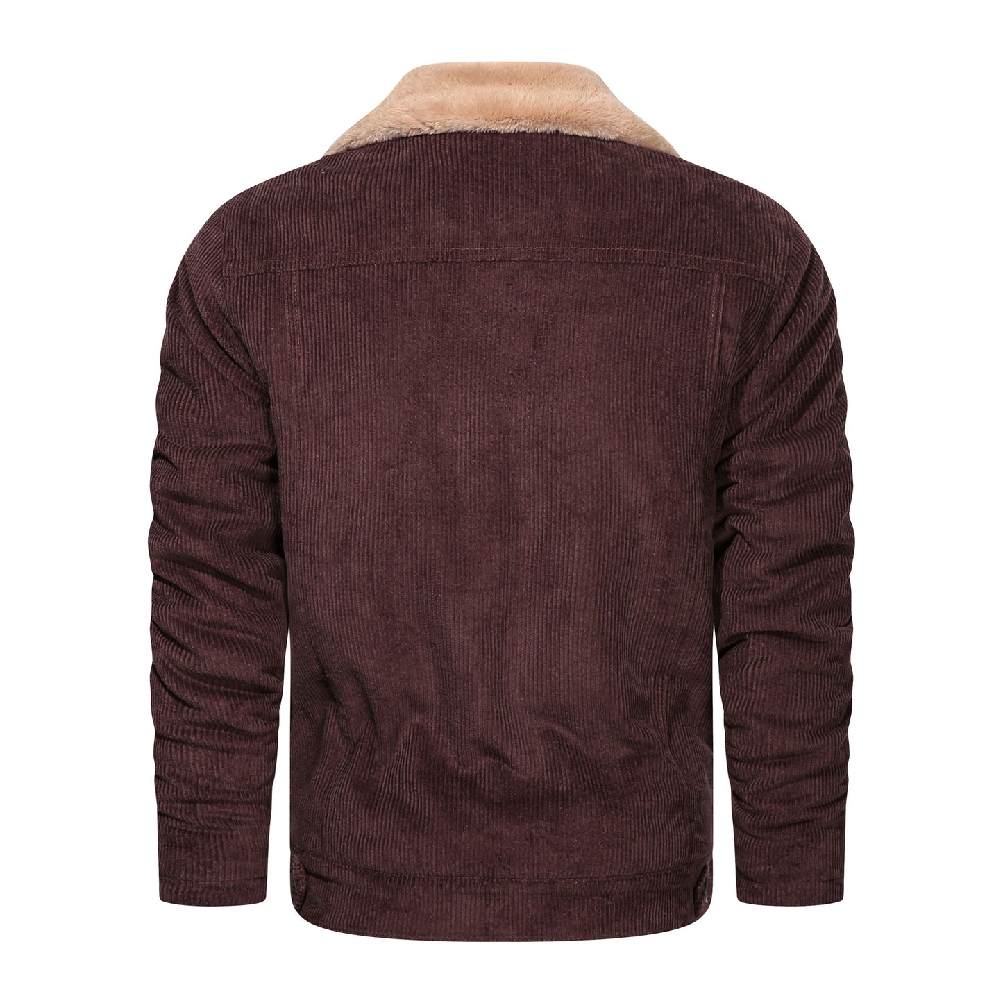 Corduroy Young Men's Jacket Casual Loose Large Size Men's Jacket Plus Velvet Thickened