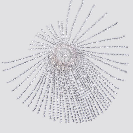 Rhinestone Headdress Exaggerated Fringed Hair Accessories Ethnic Style