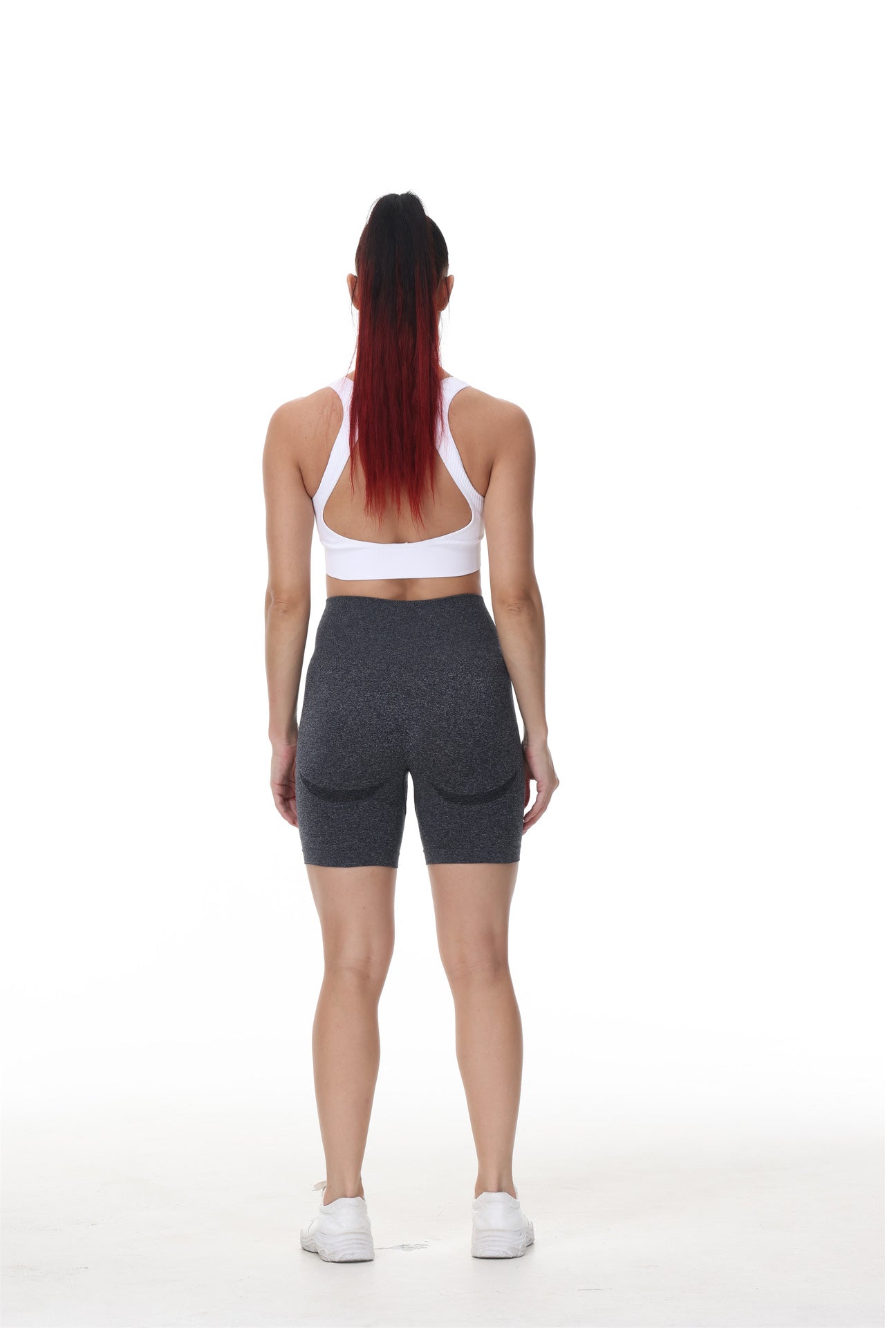 Side Crescent Fitness Three Point Yoga Shorts
