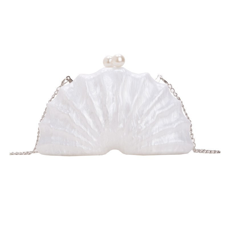 Stylish Acrylic Shell-shaped Clutch Bag Luxury Fashion Evening Bag