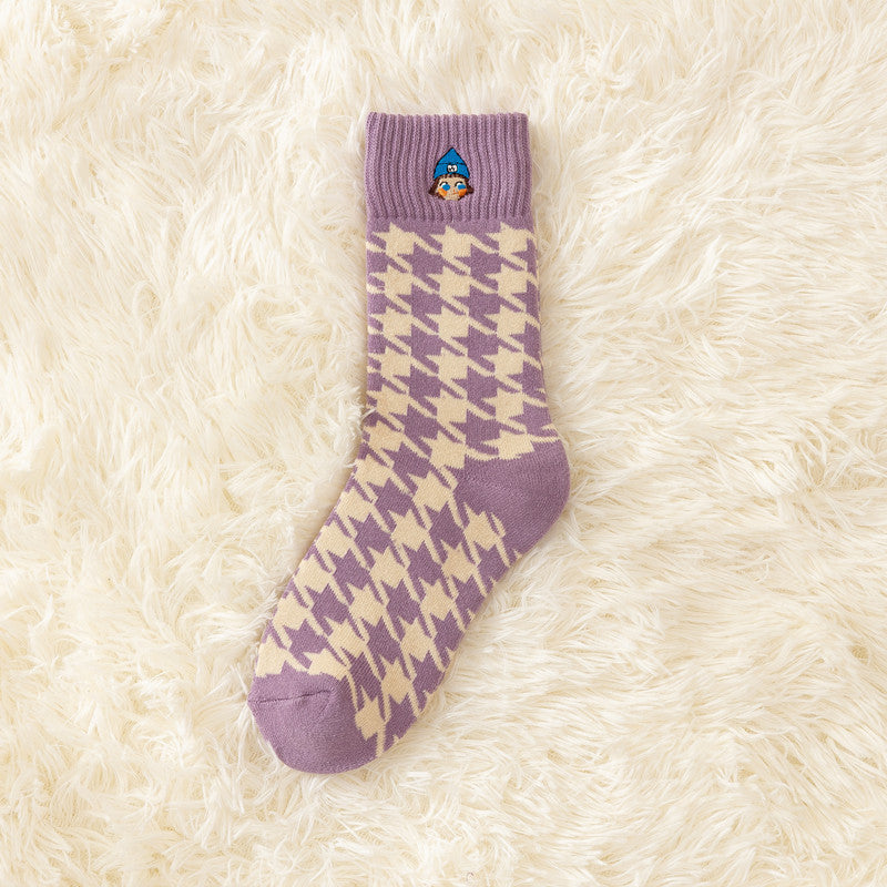 Autumn And Winter New Socks Women's Thickened Fleece-lined Warm