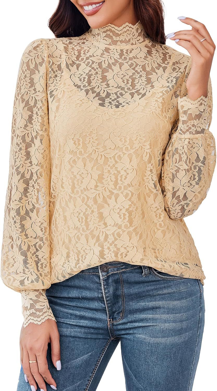 Lace Top Paired With A Detachable Camisole 2 piece Set