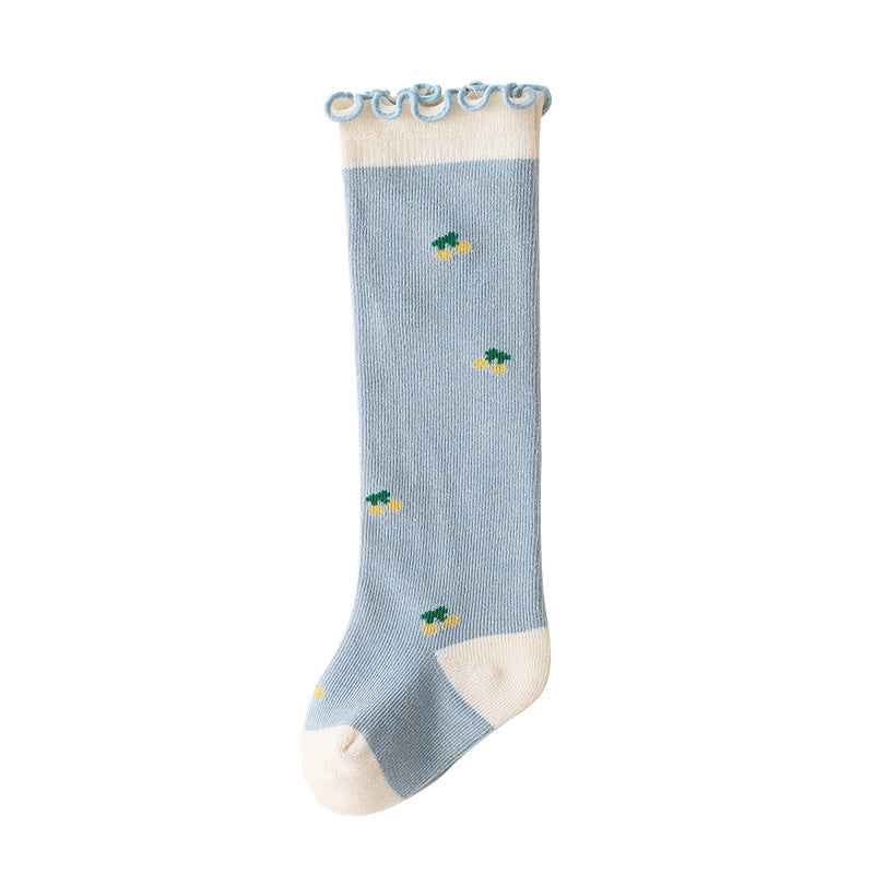 Fungus Loose Mouth Boneless Combed Cotton Baby Stockings