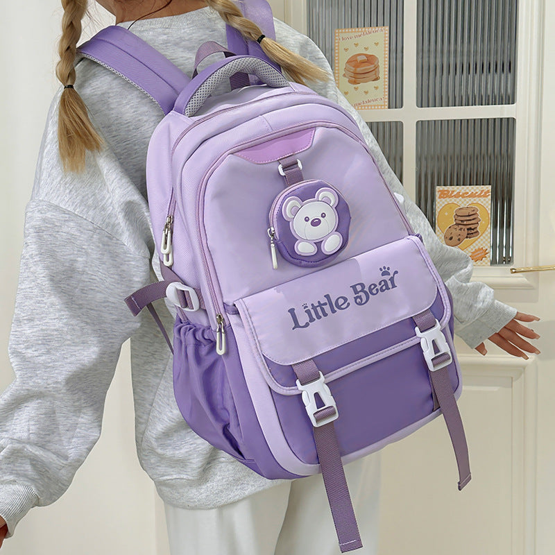 Preppy Style Korean Style Retro Large Capacity Travel Backpack