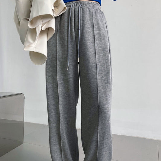 Sports Female Loose Casual Elastic Waist Wide Leg Pants