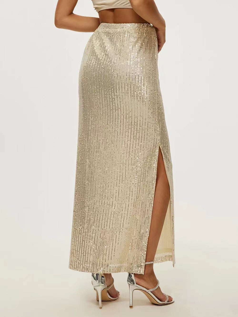 Fashionable Sequins Skirt Street Trend
