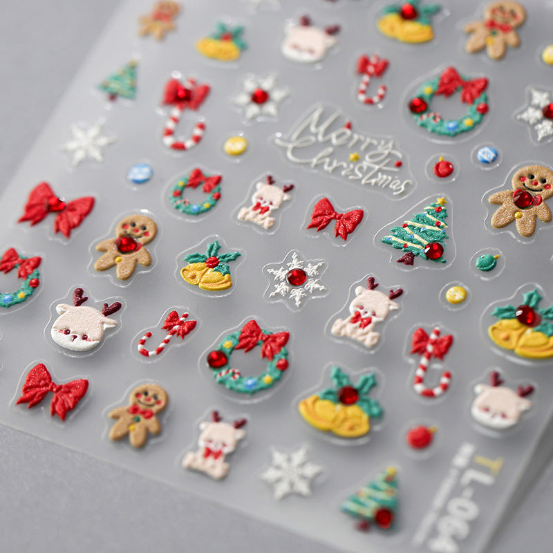 Craft 3D 5D Christmas Nail Sticker Relief