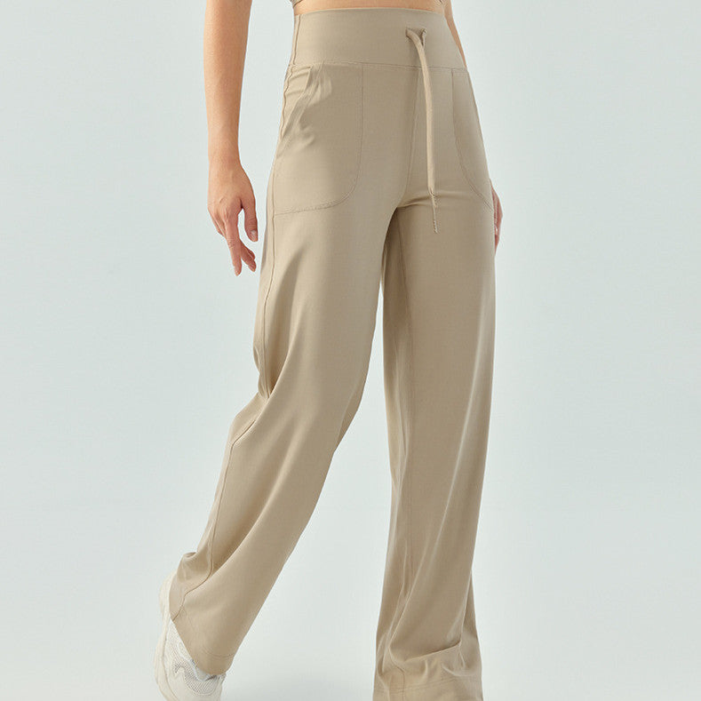 Solid Color Fitness Running Quick-drying Thin Yoga Pants