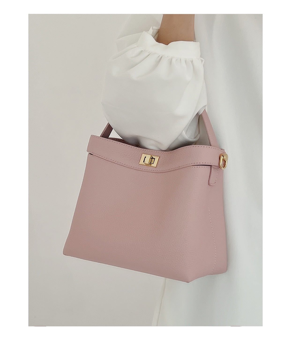 Dametaske Alsidig Enkel Temperament Pendlervenlig Tekstur Crossbody Spandtaske