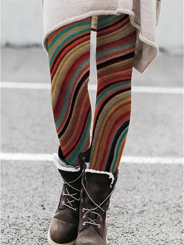 Jule-leggings til kvinder, europæisk og amerikansk, elastiske