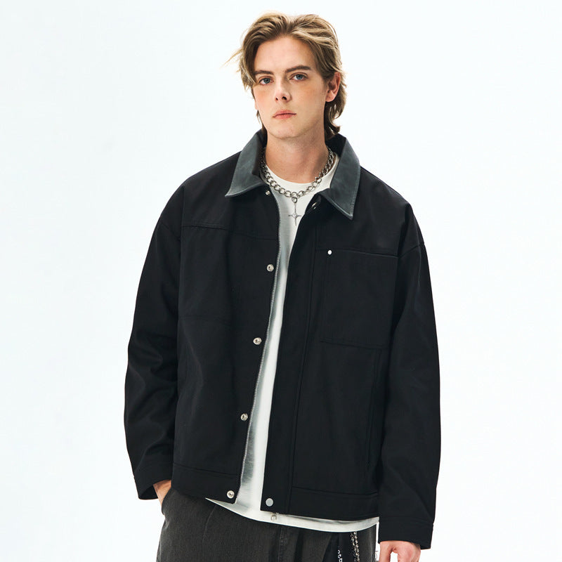 New SpringAutumn Executive Jacket For Men Pure Cotton Outerwear